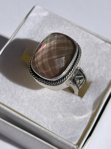 Smoky Quartz Sterling Silver Ring size 8 - Lori Bonn - Picture 4 of 12