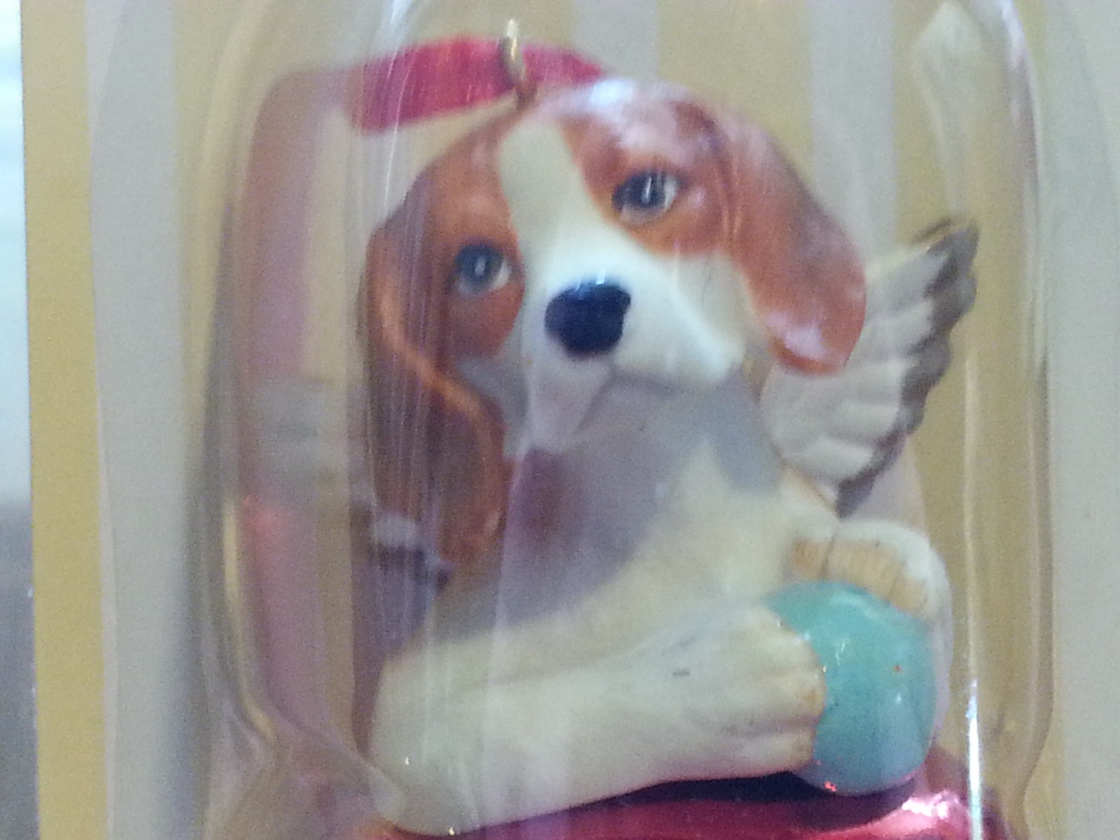 1 Dozen BEAGLE Dog Figurine Red Brass Bells By DNC Collectibles 12 Pc Lot