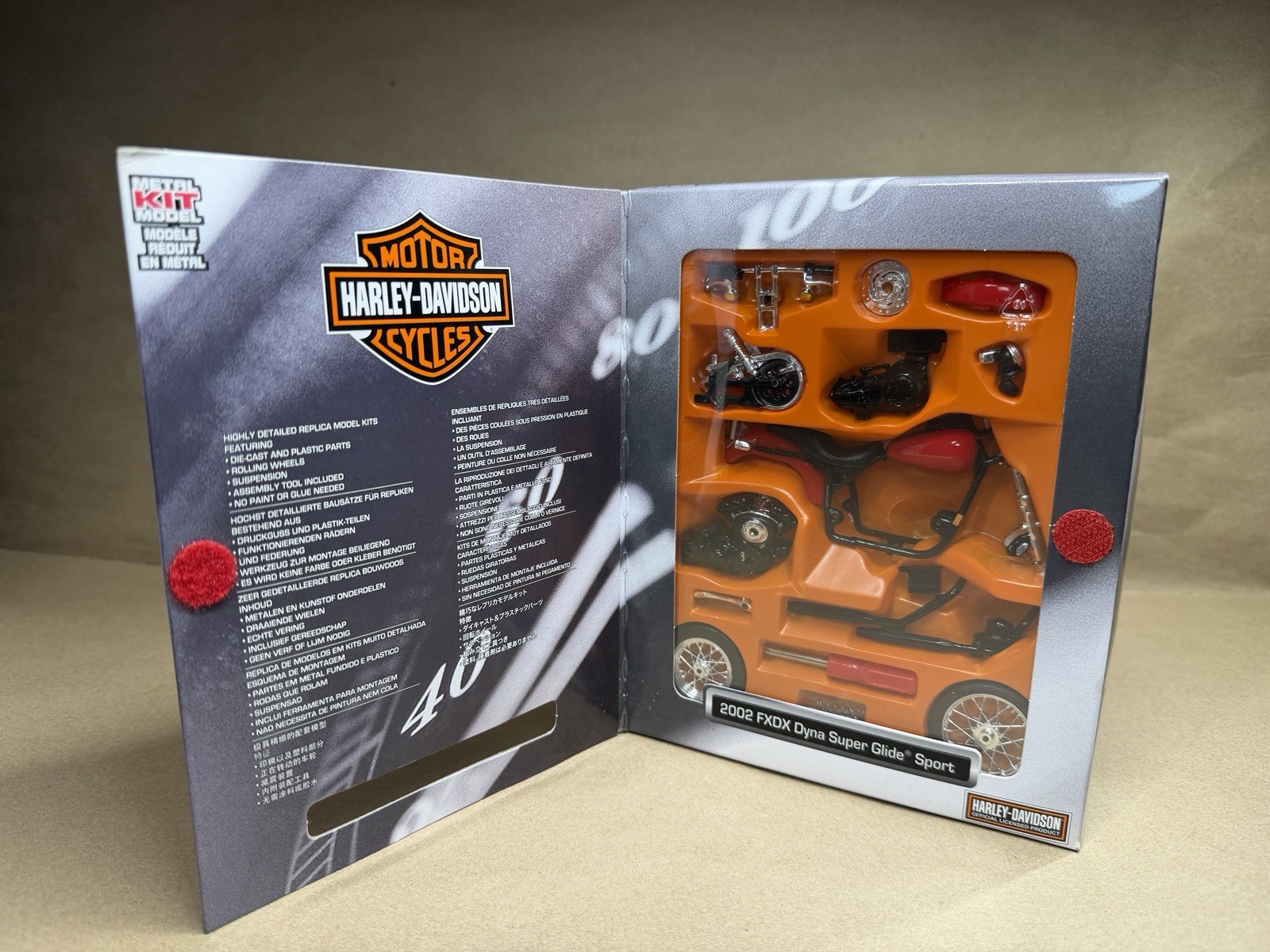 Maisto Harley Davidson 2002 FXDX Dyna Super Glide Sport Metal Kit Model New