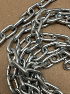 12’ Long General Purpose Steel Utility Chain. Zinc Plated. Link Diameter 1.25”