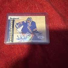 16/17 UD Expo Parkhurst Priority Signings 3/5 Henrik Lundqvist Auto