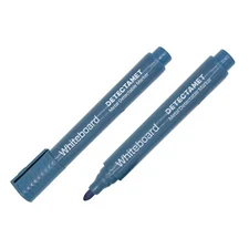 Detectamet 145-A06-P01-A07 Detectable Dry Erase Marker Set, Round Barrel, Pk10