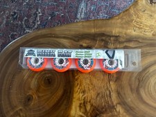 USA-made MTECH Rink Rat Inline Wheels 68m 84a Orange set Of 4 Hard / Soft
