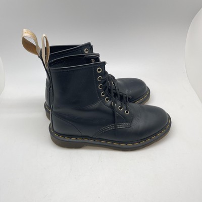 Martens 14045 Boots Womens Vegan Black Leather Lace Up - Main Image