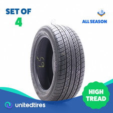 Set Of 4 Used 24550r18 Uniroyal Tiger Paw Touring As 100v - 9.532