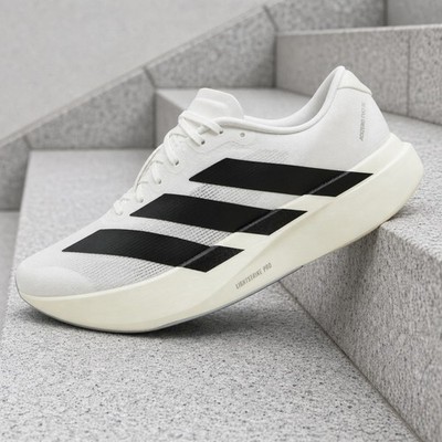 adidas Adizero Evo SL White Black JH6206 Mens Running Performance Sneaker New