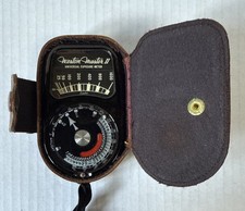 Vintage Weston Master II Universal Exposure Light Meter Model 735  Leather Case