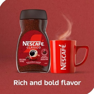 NESCAFE CLASSIC Dark Roast Coffee, Instant Coffee, 3.5 oz, Jar /растворимый кофе