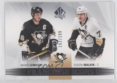 2015 SP Authentic Franchise Icons /199 Mario Lemieux Evgeni Malkin #183 HOF 0ll