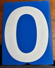 Vintage Double Sided Metal Number Hanging Sig...