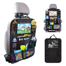 Car Organizer Back Seat with 9 Storage Pockets 10 Tablet Holder, 1Pack Sea...