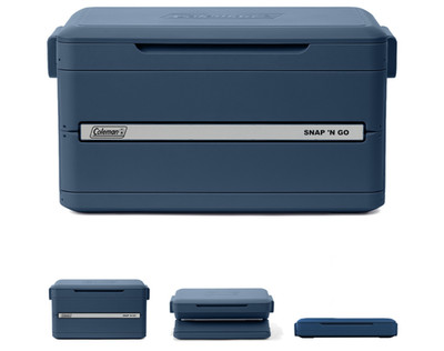 [ BIG SALE ] Coleman Snap 'N Go 55-Quart Collapsible Hard Cooler - Sapphire