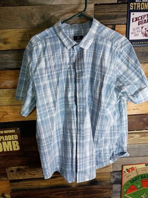 George's Men's XXL Button Down Collar Pocket Dress Shirt