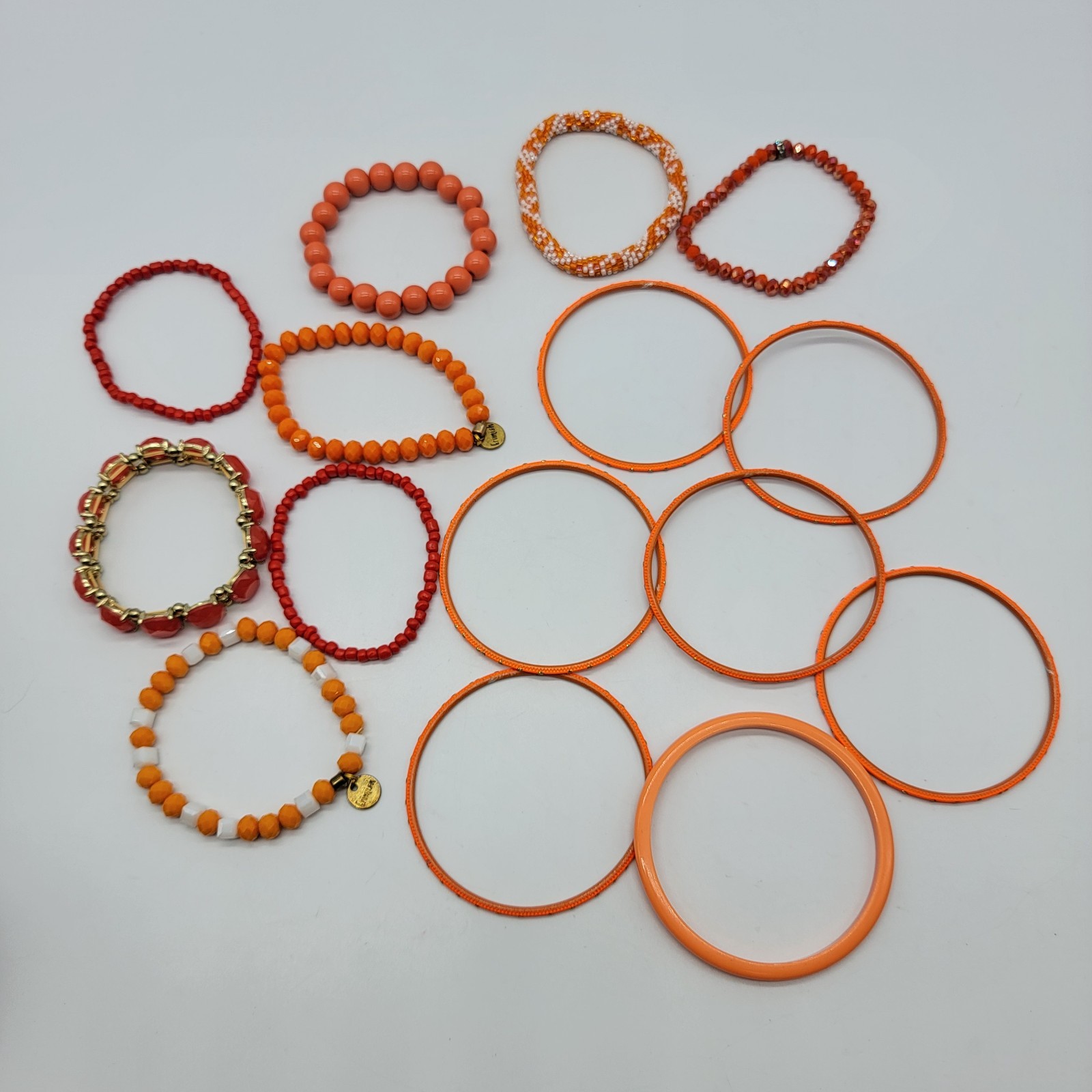 15pc Mix Stretch and Bangle Stackable Bracelet Re… - image 10