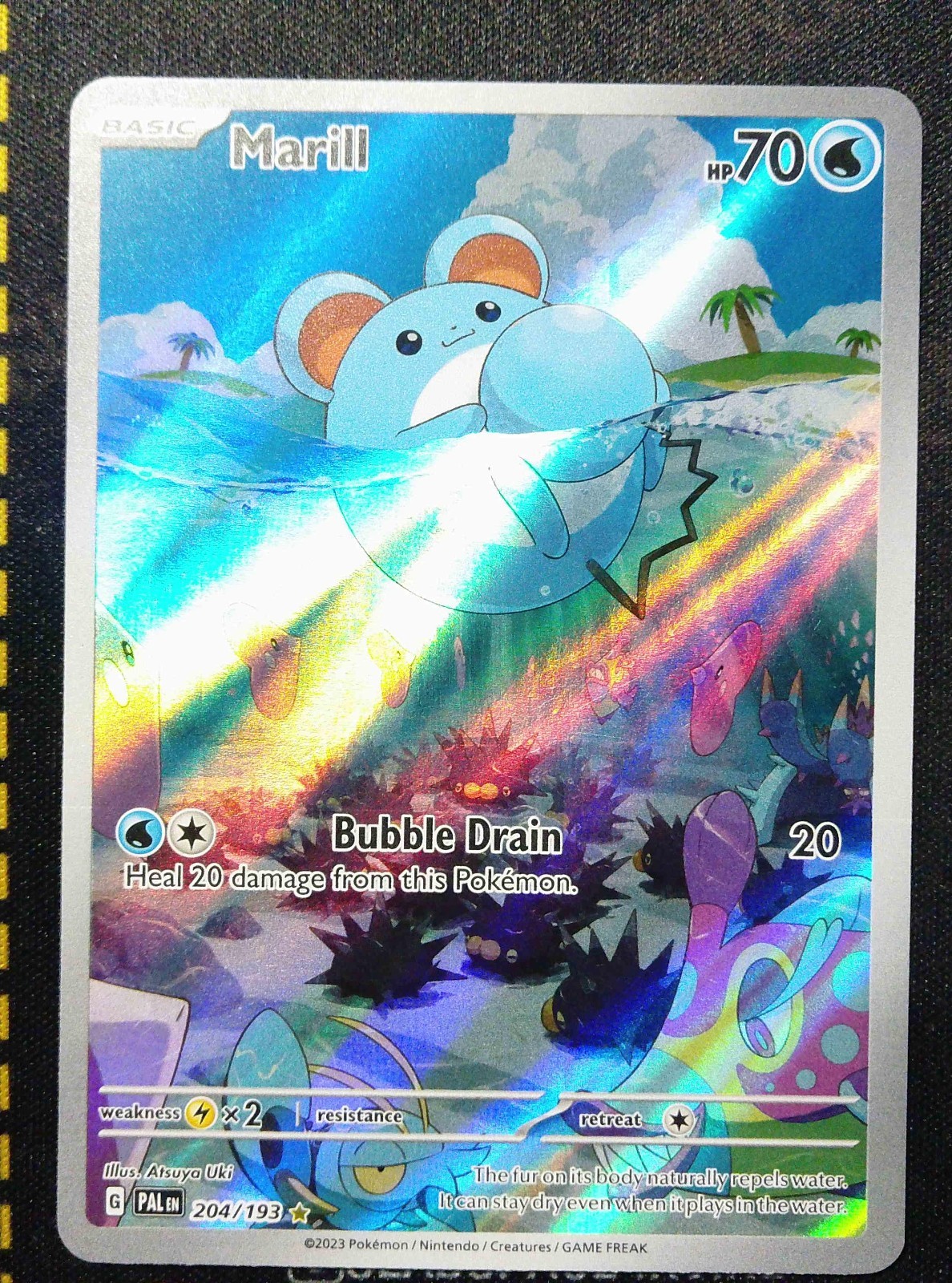 2023 POKEMON PAL EN-PALDEA EVOLVED ILLUSTRATION RARE #204/193 MARILL