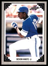 Devon White 1991 Leaf #394 Toronto Blue Jays MLB READ FREE SHIPPING AutographDen