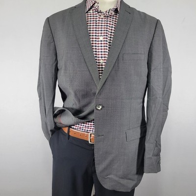 Roy Robson Slim Fit Men's Sport Coat Blazer Two Button Tollegno 1900 Wool 46R
