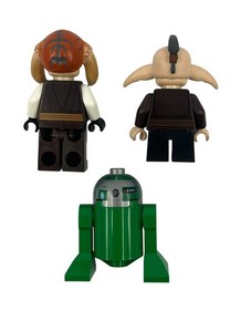 Lego Star Wars Minifigure Lot 9498 Even Piell R3-D5 Saesee Tiin Jedi Astromech 