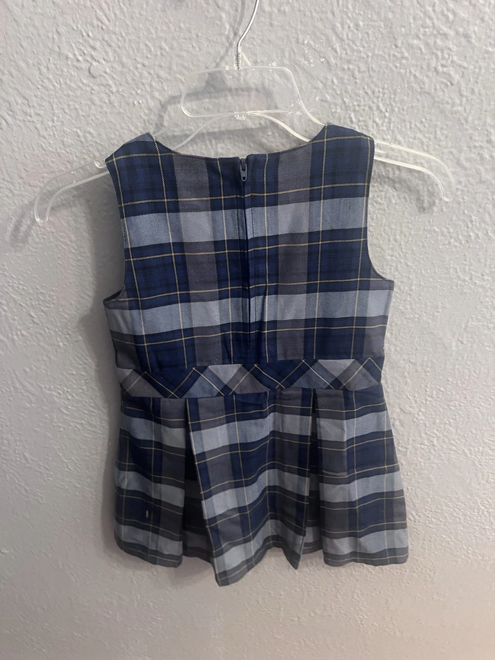 女孩 Lands End 蓝色校服套衫 尺寸 4 岁 — 第 4/4 张图片