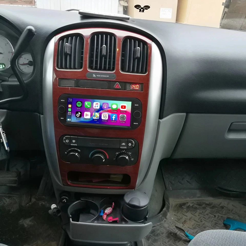 4+64GB For Dodge Caravan Viper Chrysler Grand Voyager 2000-10 Car Radio Android - Imagem 4 de 4