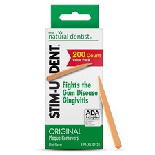 The Natural Dentist Stim-U-Dent Mint Dental 1 Count Pack of 200 , Wood