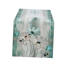  Floral Summer Table Runner 13 x 72 Inches 13" x 72", Table Runner Daisy