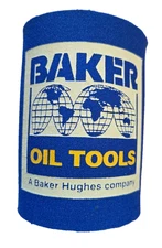 Vintage Baker Hughes Can Cooler Koozie, Oil Tools, standard can or bottle