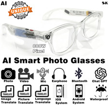Video Recording Eyewear Eyeglass Chat-GPT AI Smart Glasses Bluetooth Earphone