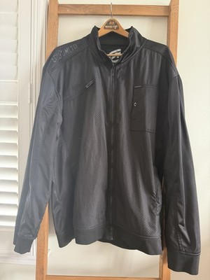 Ecko Function Jacket Mens 2XL Black Out Nylon Full Zip Y2K 2000s