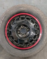 VW Volkswagen Alufelgen Montreal 6x14" 4x100 ET38 Schwarz Ring rot 191601025B