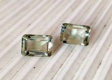 12*8.7 MM Octagon Cut Natural Green Amethyst Loose gemstones - 1 PCS