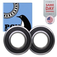  2 6208-2RS Premium Rubber Seal Ball Bearing C3 EMQ, 40x80x18, 6208 2RS 6208rs
