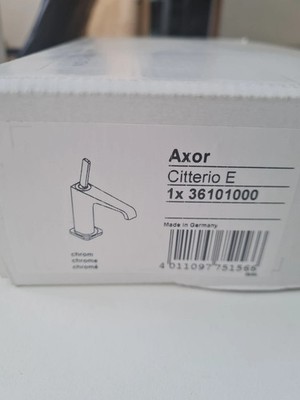 AXOR Citterio E Einhebel-Waschtischmischer 130 mit Stiftgriff und Ablaufgarnitur 36101000
