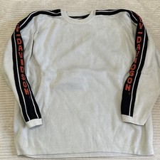 Vintage Harley Davidson Cotton Sweater Sleeve Print Men's Size XL Made In HK