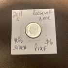 2011 S 90% Silver Roosevelt Dime Proof