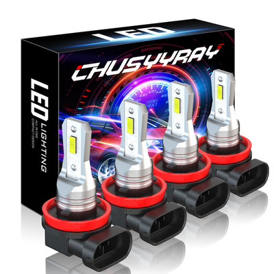 H11 H9 LED Headlight Bulbs High and Low Beam 6000K Plug and Play Combo Pack 4pcs