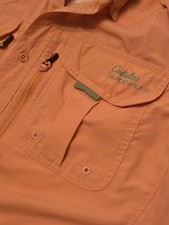 Chemise De Pêche Cabela's Guidewear Homme Orange UPF40 Manches Longues Taille L – Occasion