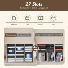 27 Slots Classroom Keepers Literature Storage...