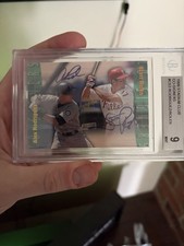 1999 Stadium Club Alex Rodriguez & Scott Rolen Co-Signers Dual Auto SP. 🔥