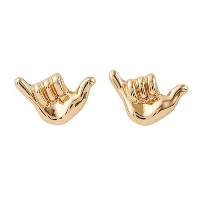 Novelty Earrings - Hang Loose Hands Pomchies