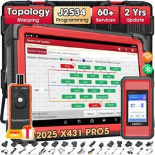 2025 LAUNCH X431 PRO 5 PAD V+ Diagnostic Scanner Tool Programming Key Coding 