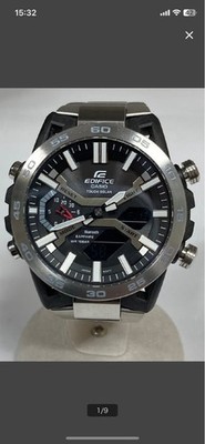 CASIO Edifice Casio Wristwatch Men s Silver Radio Solar
