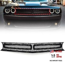 Front Upper Grille Compatible with Dodge Challenger 2015 2016 2017 2018 2019