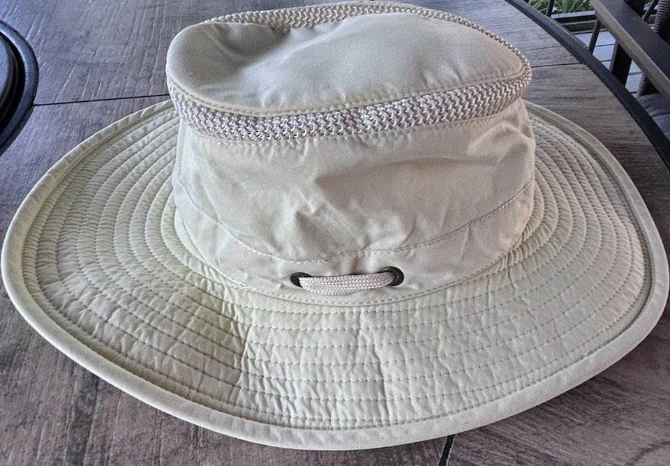 Sombrero Tilley Airflo Ala Ancha Sol Pesca Exterior Safari Senderismo Talla 7 1/8 Foto 3 de 4