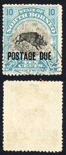 North Borneo SGD63 10c Perf 14 Jesselton 17 Sept 34 pmk Cat 19 pounds