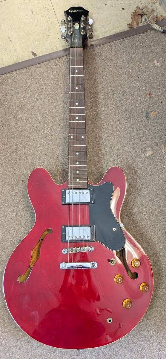 Epiphone Dot ES-335 Semi Hollow Electric Guitar Cherry Red, Maple