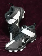 Nike Force Trout 7 Pro MCS Black White Baseball Cleats CT0828-005 Size 10.5 mens