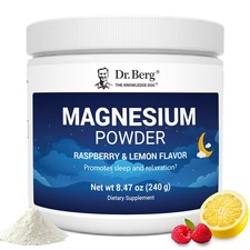 Dr. Berg Magnesium Glycinate Powder for Sleep, 8.47 Ounce Pack of 1 
