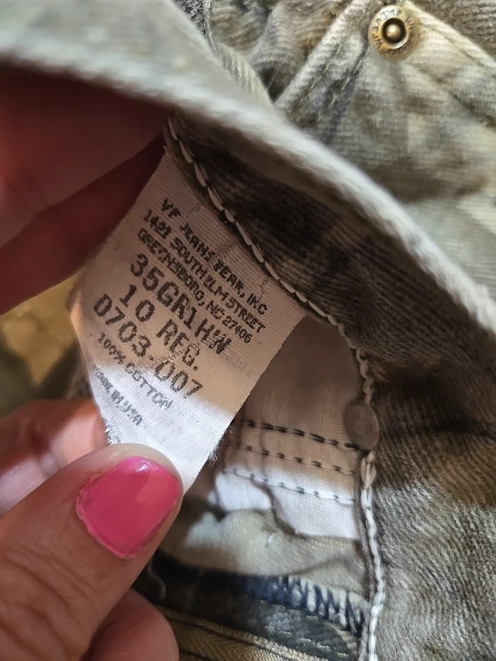 Pantalones de caza jóvenes talla grande 10 Real Tree and Wrangler camuflados Foto 4 de 4