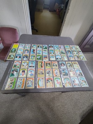 1972 Topps Baseball Card Lot of 63 mostly commons some stars. Excellent Cond